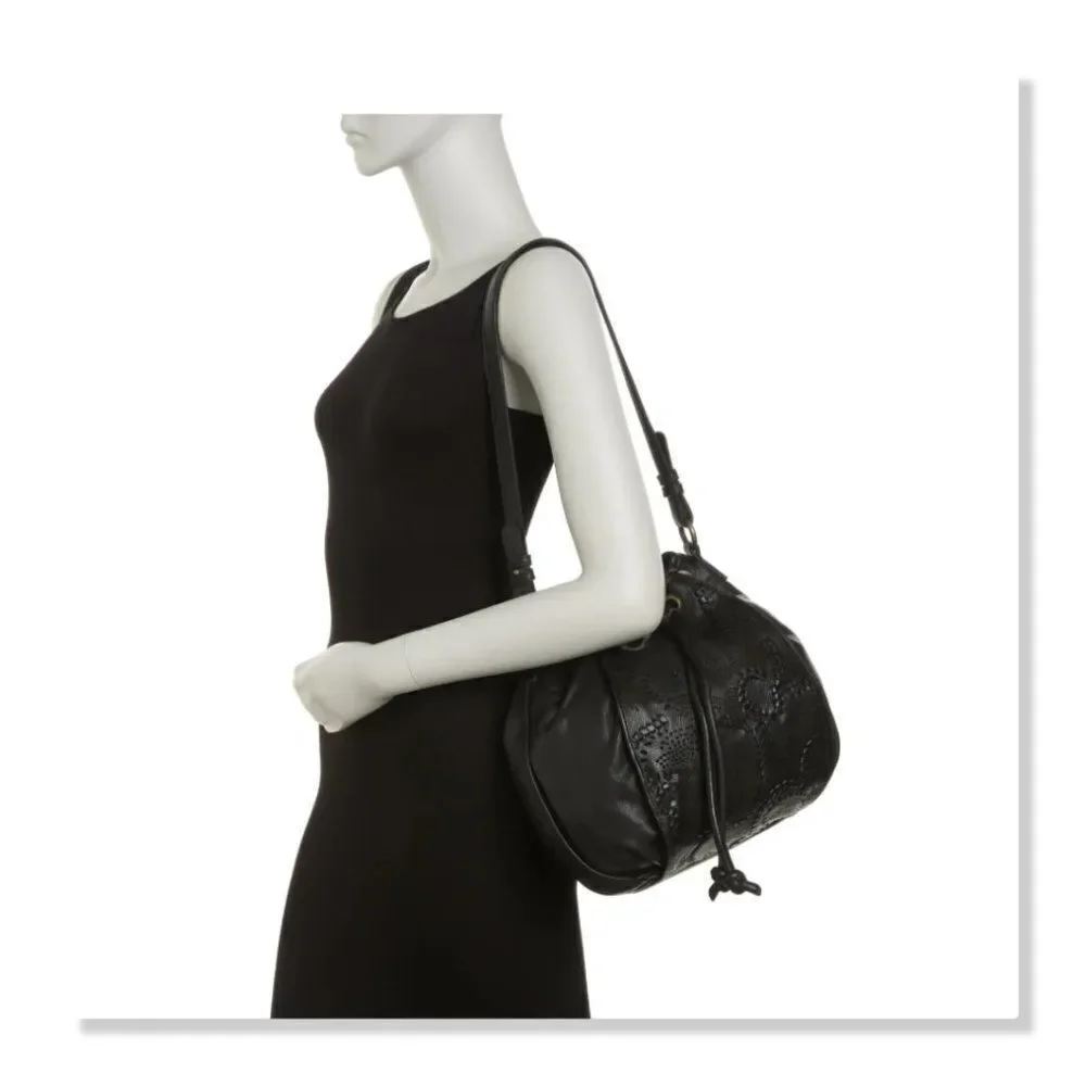 Frye Vivian Leather Bucket Bag in Black - NEW
